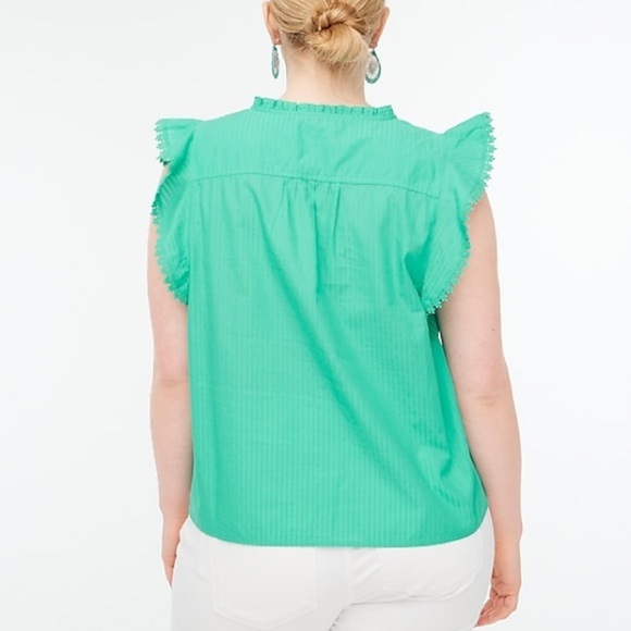 J Crew Sleeveless ruffle top - Picture 7 of 11